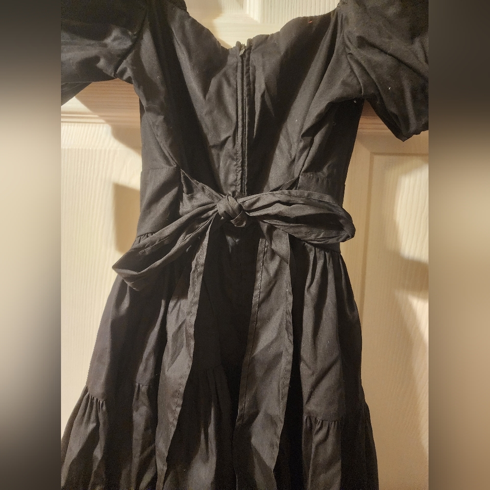 NWT City Triangles Elegant Black Puff Sleeve Dress Sz XL - Picture 6 of 11